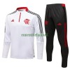 CR Flamengo Ensemble Sweat d'Entraînement Quarter-Zip 21-22 Blanche Pour Homme